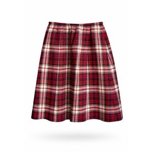 Vintage Pendleton wool plaid skirt | Red, green & cream | Modern size 0/2 XS